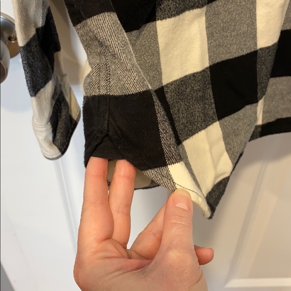 J Crew Buffalo Plaid 1/2 Zip Flannel Shirt EUC - Picture 7 of 16